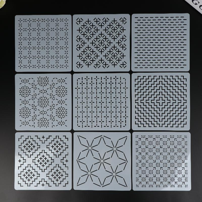 9/32Pcs Sashiko Embroidery Tem - Embroidery Handicraft ulasan dan harga