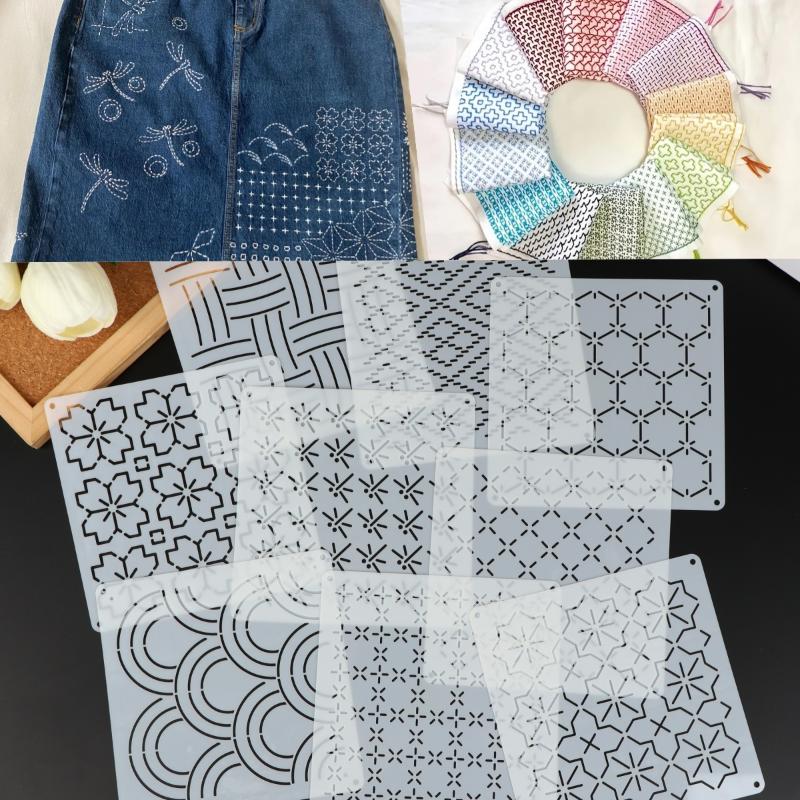 9/32Pcs Sashiko Embroidery Tem - Embroidery Handicraft ulasan dan harga