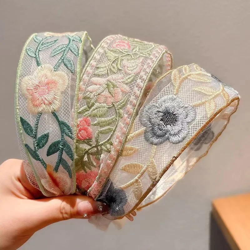 1/3pcs Elegant Chiffon Embroid - Embroidery Hoop ulasan dan harga