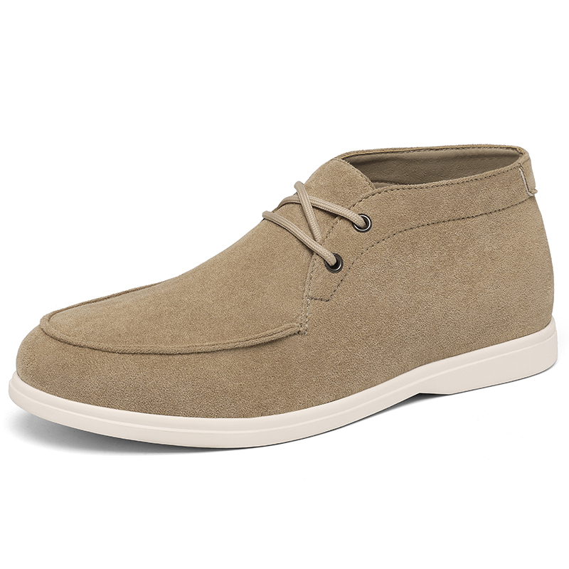 Classic British Style Suede Le - Embroidery White ulasan dan harga