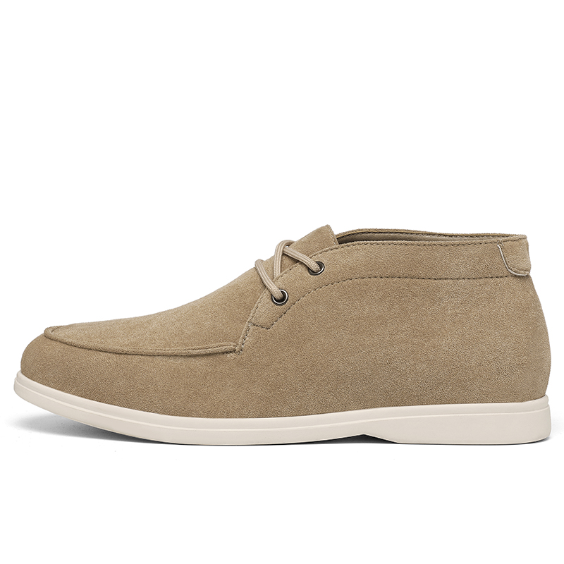 Classic British Style Suede Le - Embroidery White ulasan dan harga