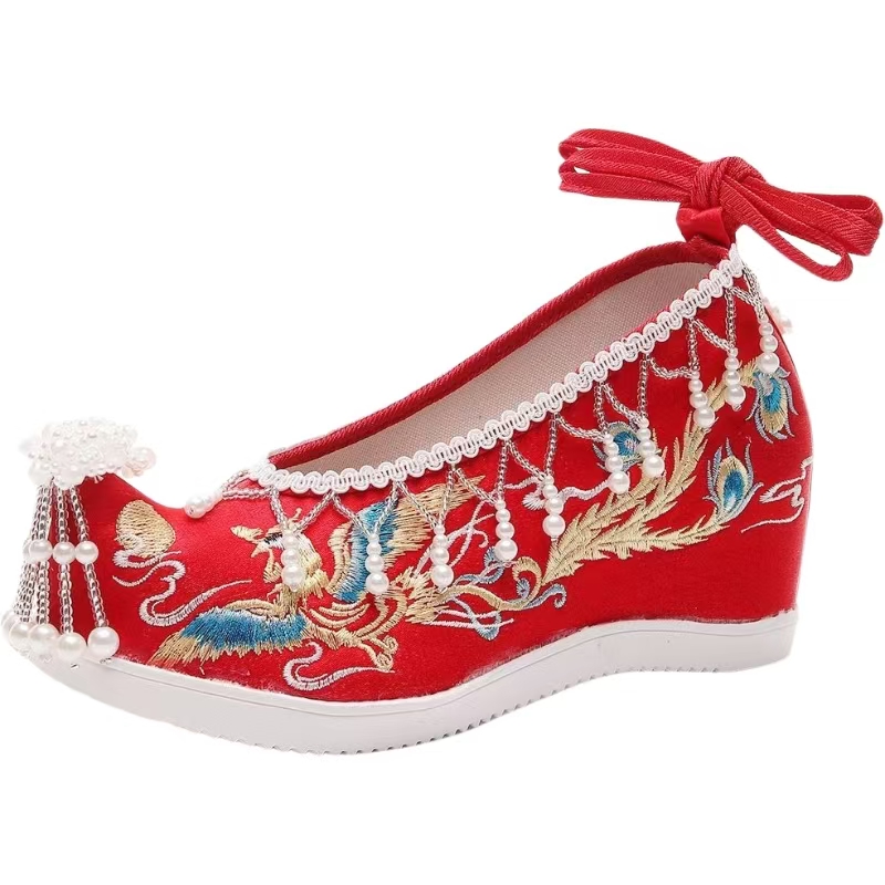 Women New Red Embroidered Wedd - Embroidery Red ulasan dan harga