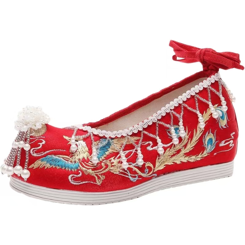 Women New Red Embroidered Wedd - Embroidery Red ulasan dan harga