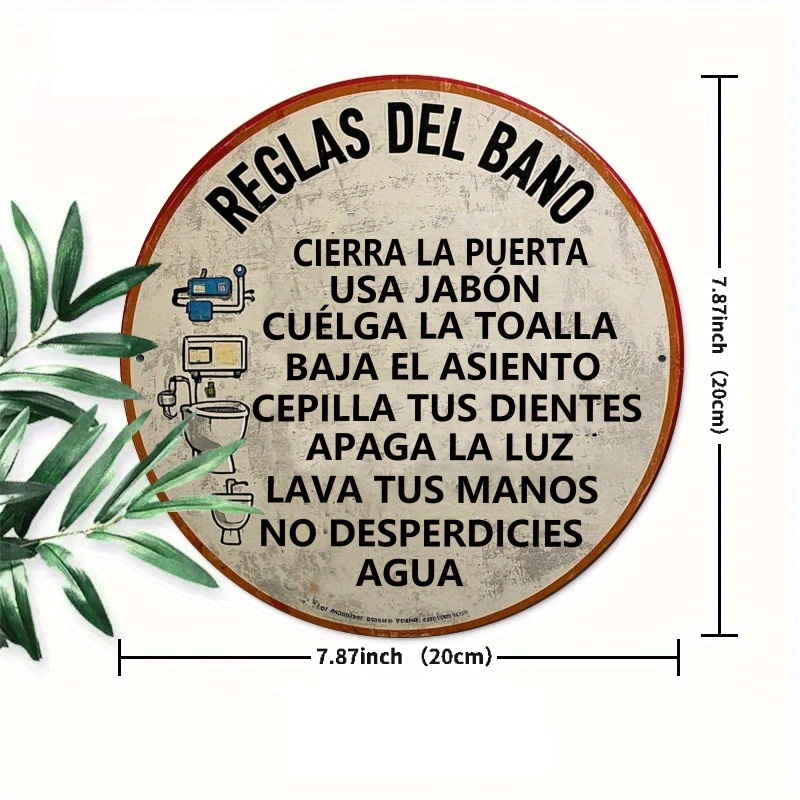 2D Flat, 1pc Spanish Bathroom  - Embroidery Wall Art ulasan dan harga