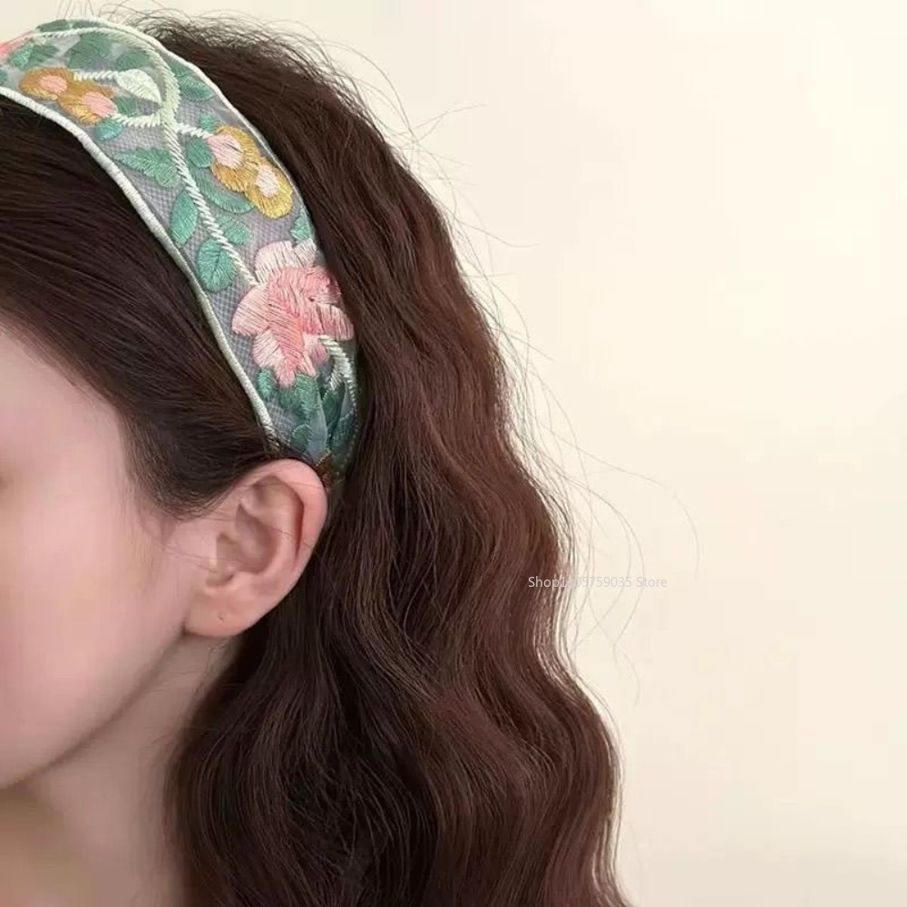 Spring Lace Embroidery Floral  - Embroidery Hoop ulasan dan harga