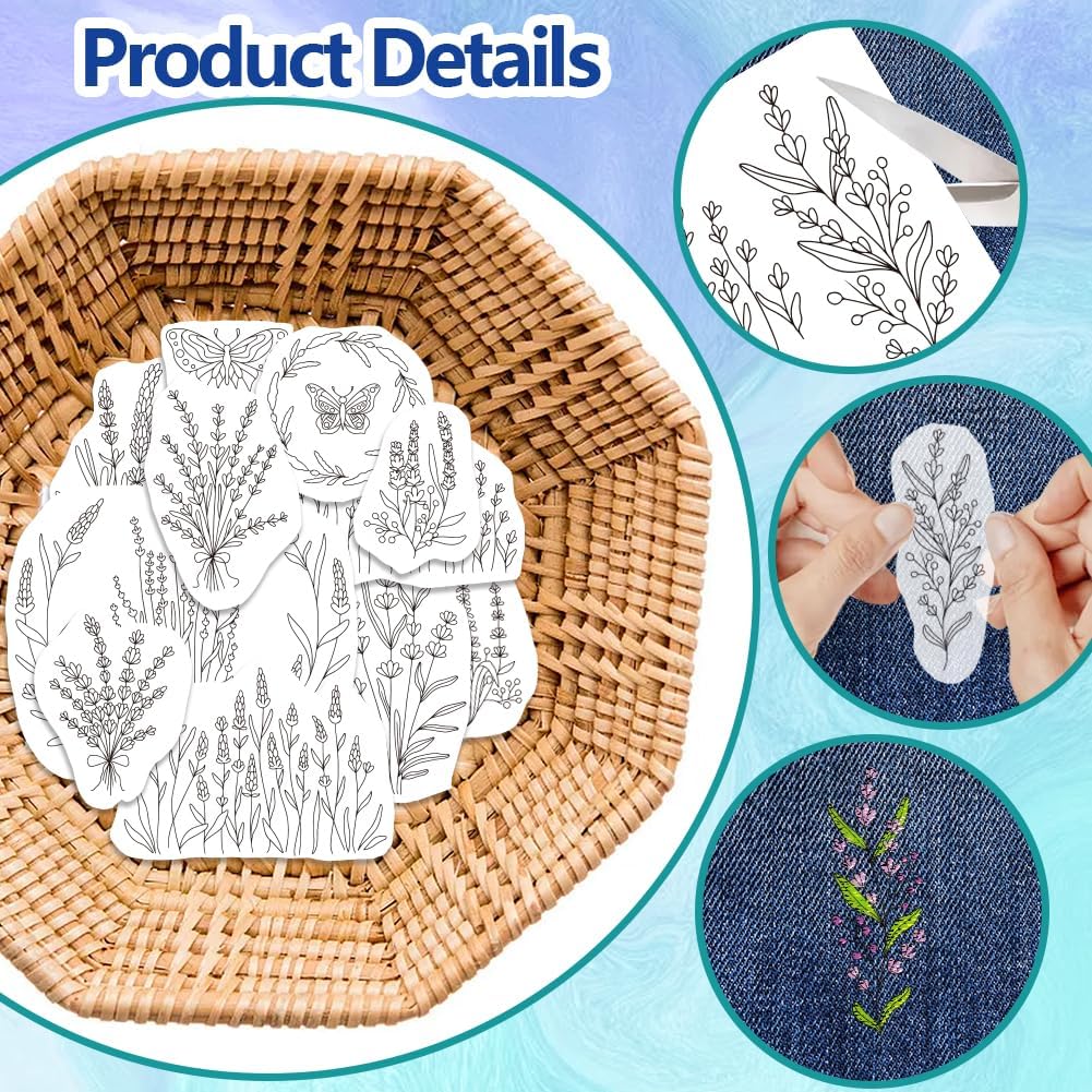Lavender Flower Butterfly Wate - Embroidery Meaning ulasan dan harga
