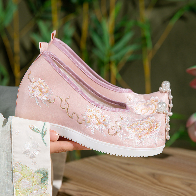 2026 Women's Chinese Peony Emb - Embroidery White ulasan dan harga
