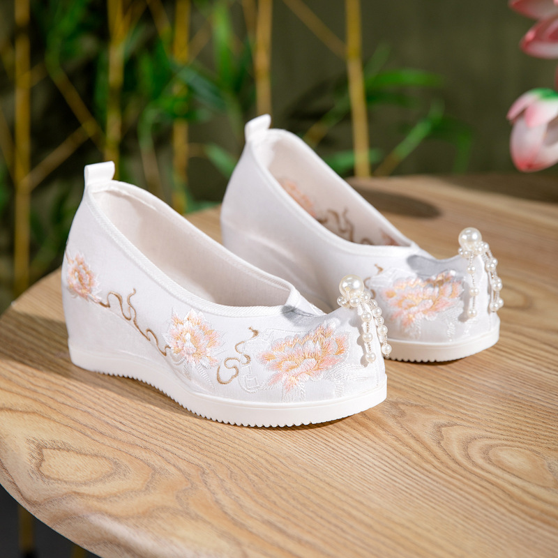 2026 Women's Chinese Peony Emb - Embroidery White ulasan dan harga