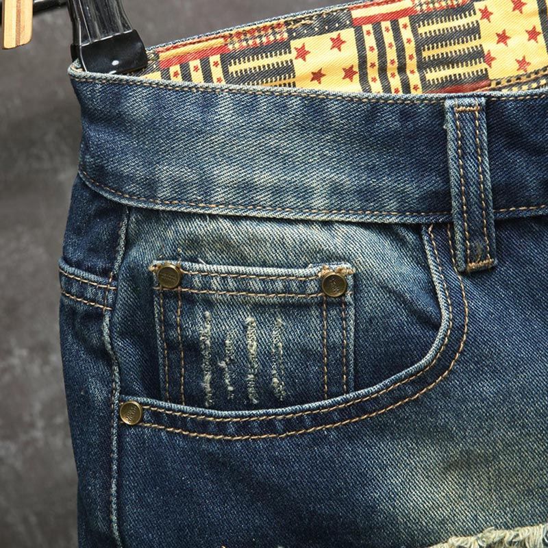 New European and American styl - Embroidery On Jeans ulasan dan harga