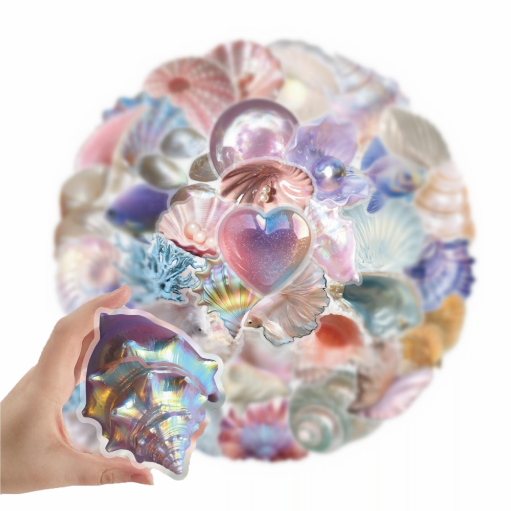 50pcs Cartoon Shell Graffiti S - Embroidery Wall Art ulasan dan harga