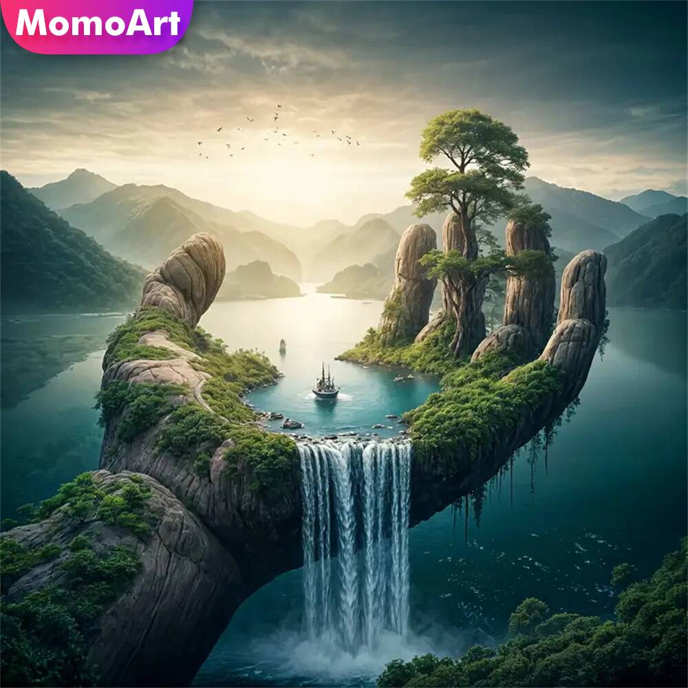 Momoart Diamond Painting River - Embroidery Meaning ulasan dan harga