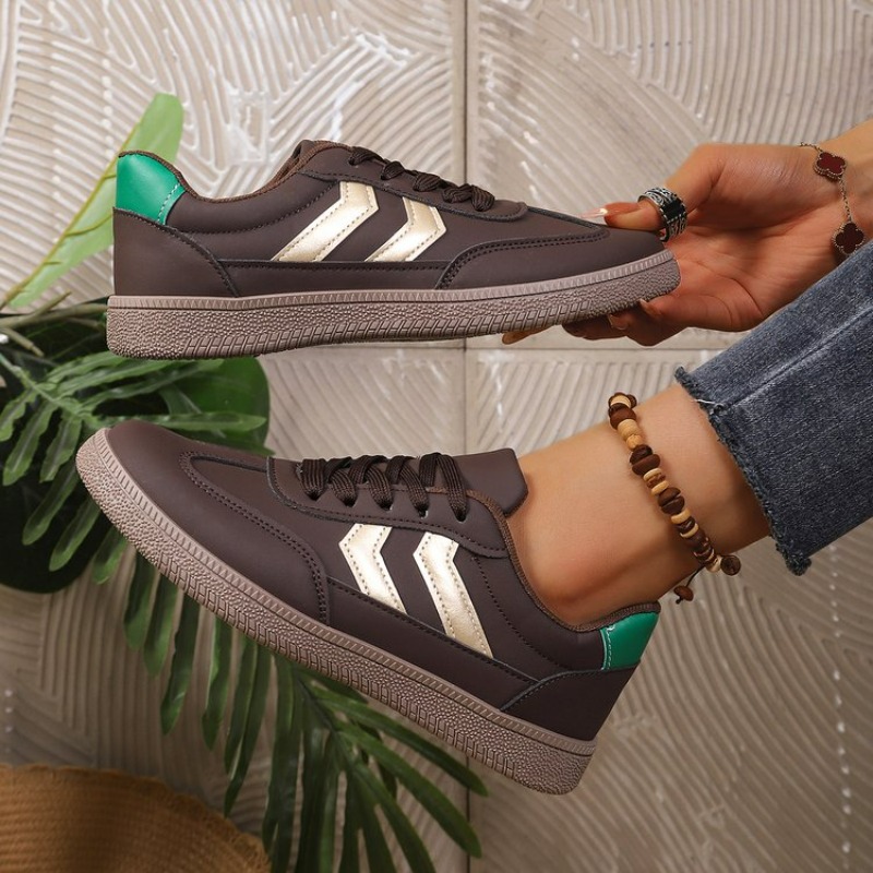 Women's Lace Up Fashion Casual - Embroidery White ulasan dan harga
