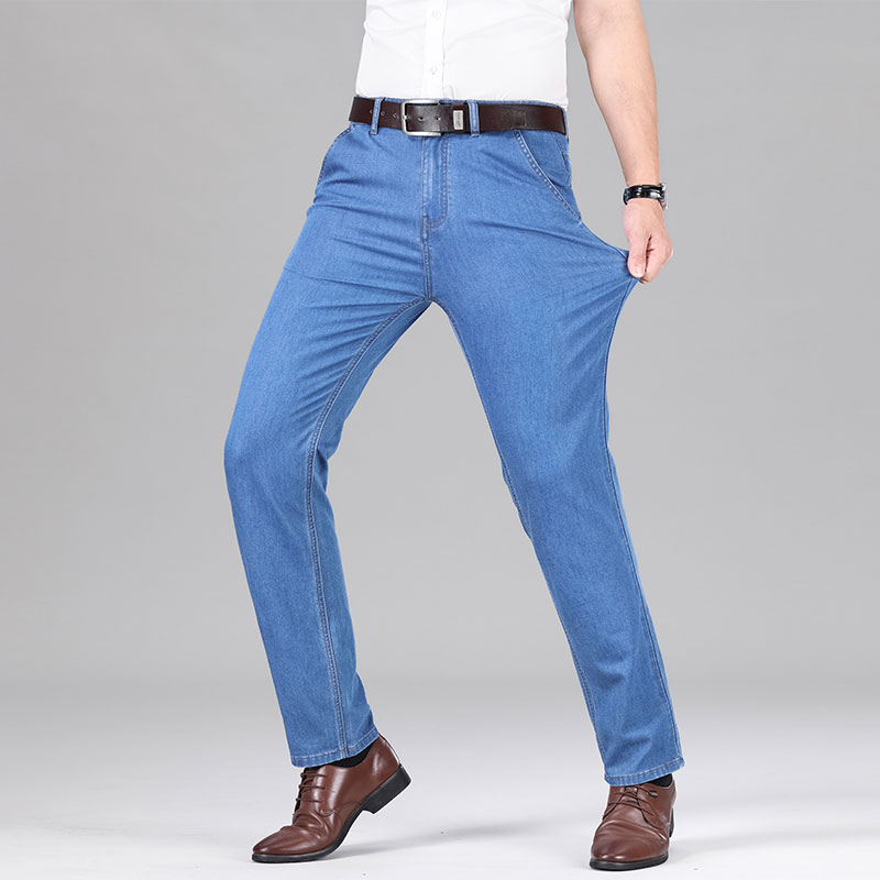 New Lyocell Fabric Jeans Men S - Embroidery On Jeans ulasan dan harga