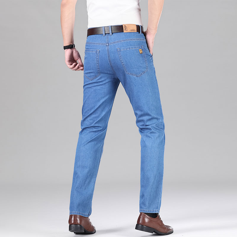 New Lyocell Fabric Jeans Men S - Embroidery On Jeans ulasan dan harga