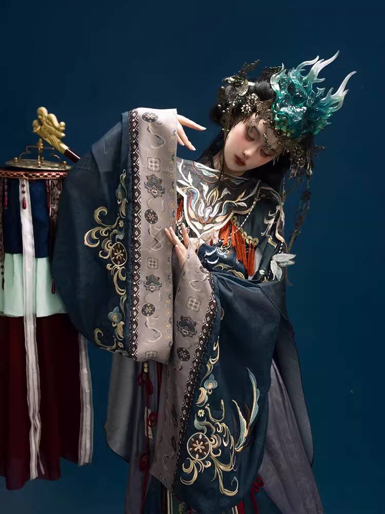 Embroidery Intangible Hanfu He - Embroidery Cotton ulasan dan harga