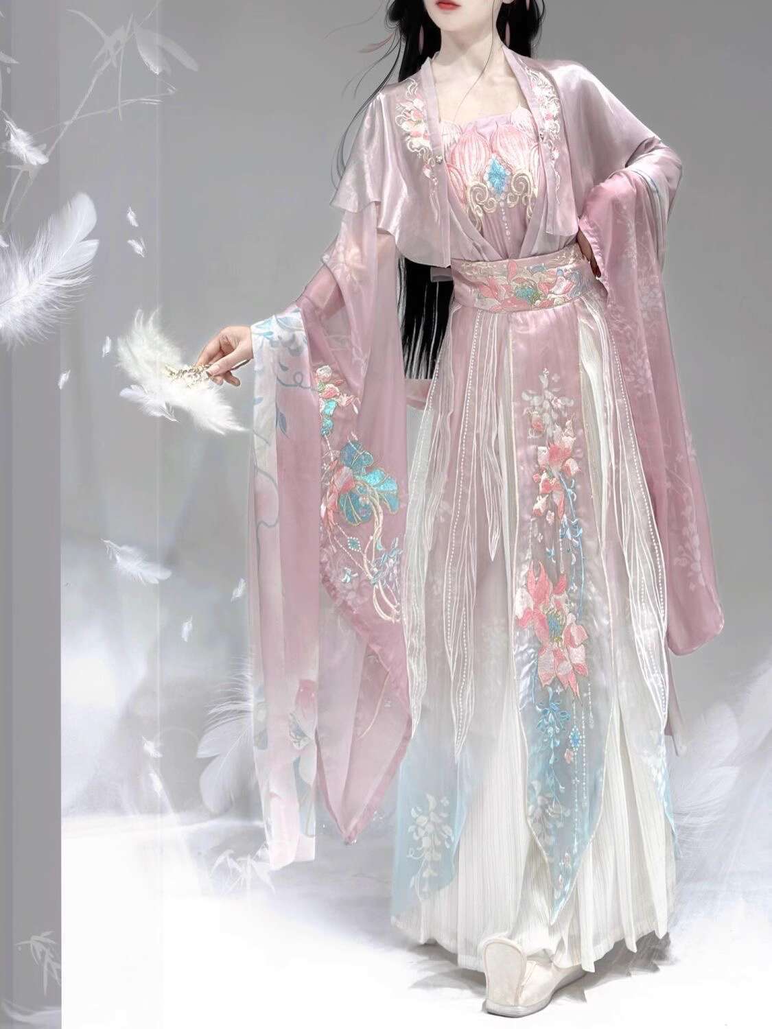 New Hanfu Wei Jinfeng Heavy In - Embroidery Cotton ulasan dan harga