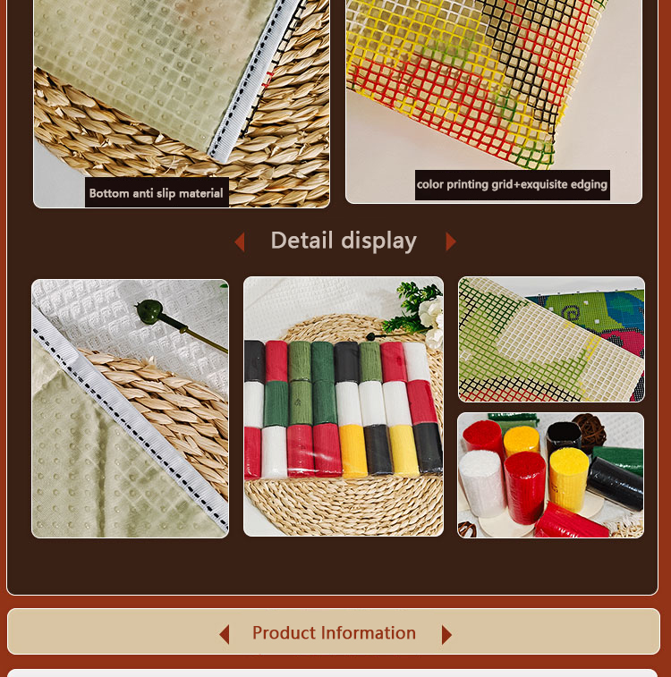Bee Latch Hook Kit Rug Canvas  - Printed Embroidery Kit ulasan dan harga