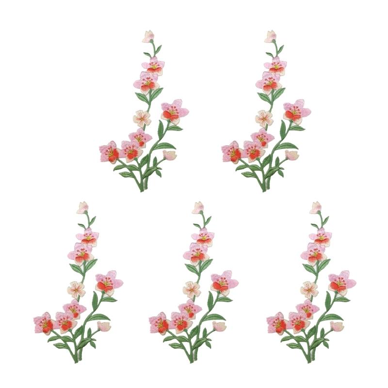 R9UF 5Pcs Embroidery Applique  - Embroidery On Jeans ulasan dan harga