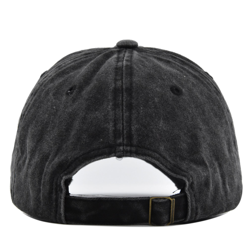Vintage Washed  Baseball Cap F - Embroidery Letter N ulasan dan harga